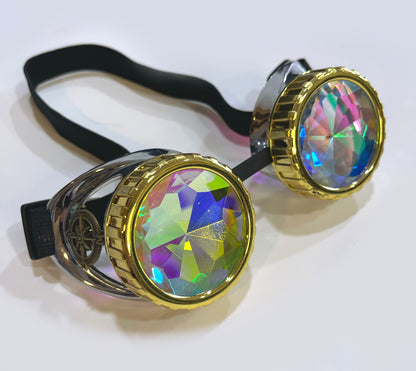 Steampunk gold goggles