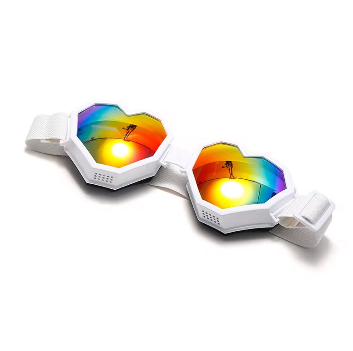 White heart goggles
