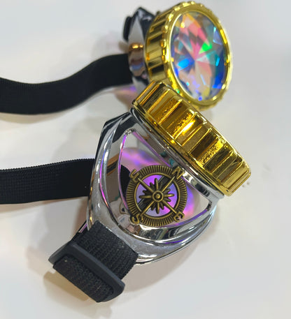 Steampunk gold goggles