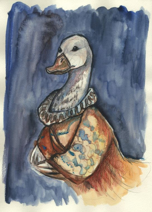 The Duck Duke – Original Watercolor Illustration