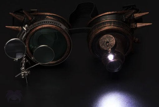 Gafas Steampunk,Steampunk Goggles Mujeres Hombres Adultos  Coloreados,Cosplay de lujo ocular de esti Zulema Gafas Steampunk